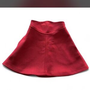Elegant Red Skater Skirt